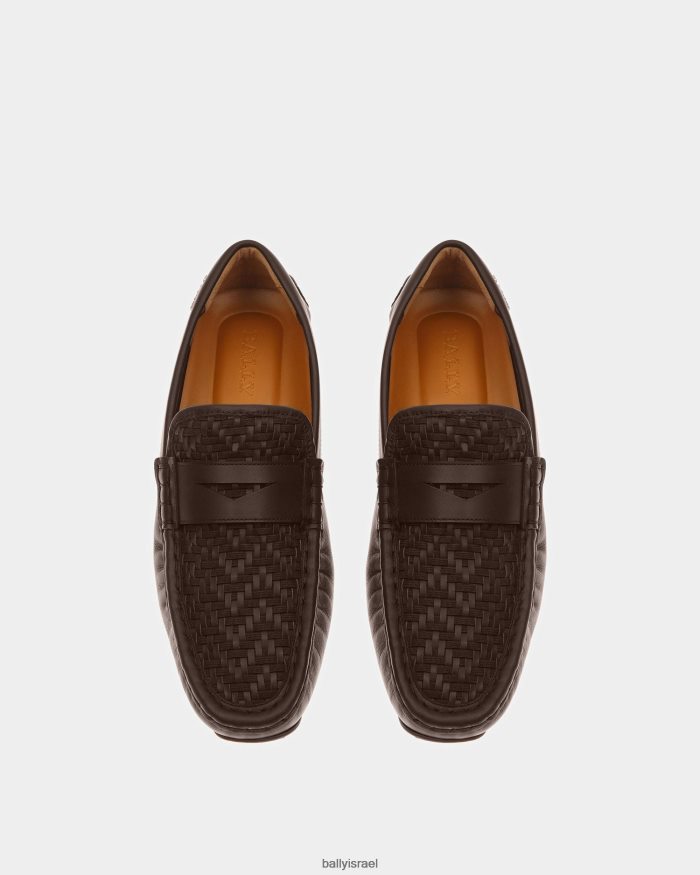 חום Bally נהגי עור פילוס גברים הַנעָלָה AS12D916