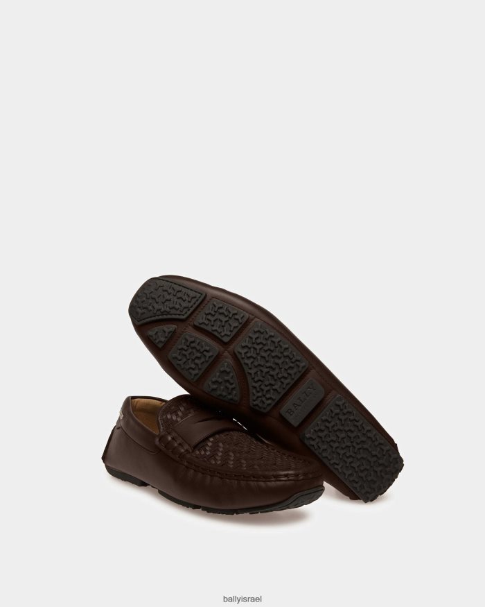 חום Bally נהגי עור פילוס גברים הַנעָלָה AS12D916