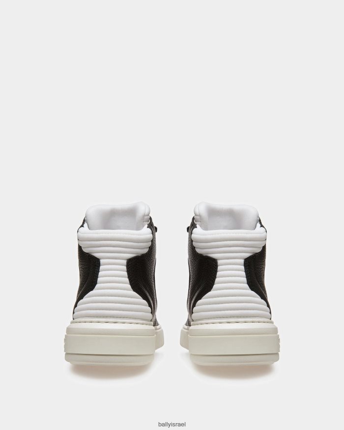 שָׁחוֹר Bally נעלי ספורט מרטין מעור ובד גברים הַנעָלָה AS12D925