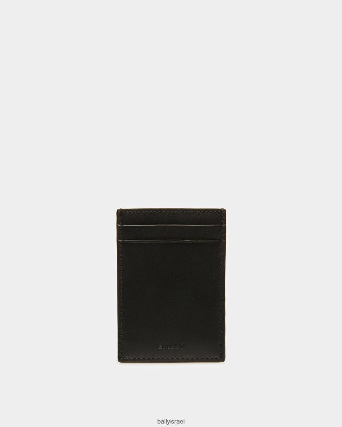 שָׁחוֹר Bally בעל כרטיס ביקור גברים אביזרים AS12D943