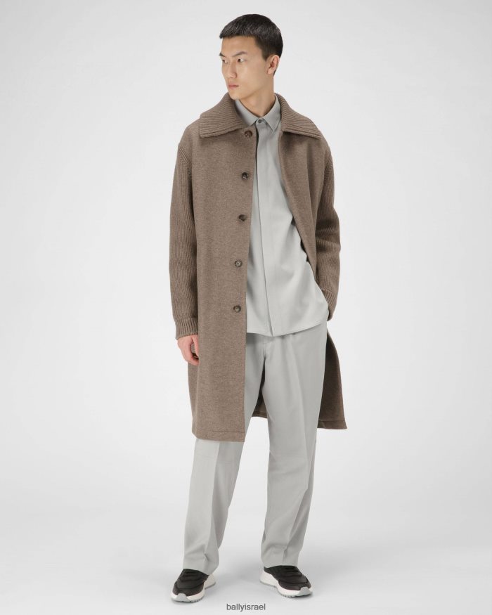 שָׁחוֹר Bally נעלי ספורט מעור דמי גברים הַנעָלָה AS12D944