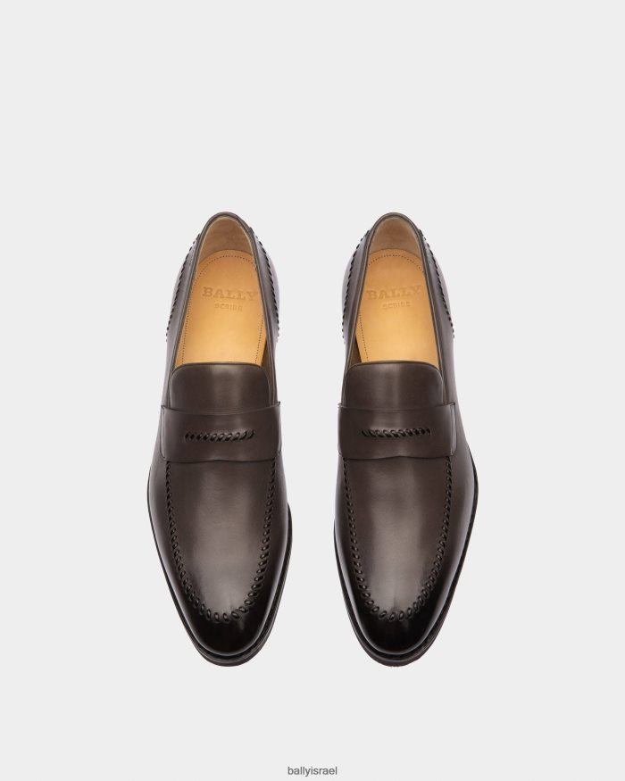 ירוק Bally מכנסי עור סקובר גברים הַנעָלָה AS12D955