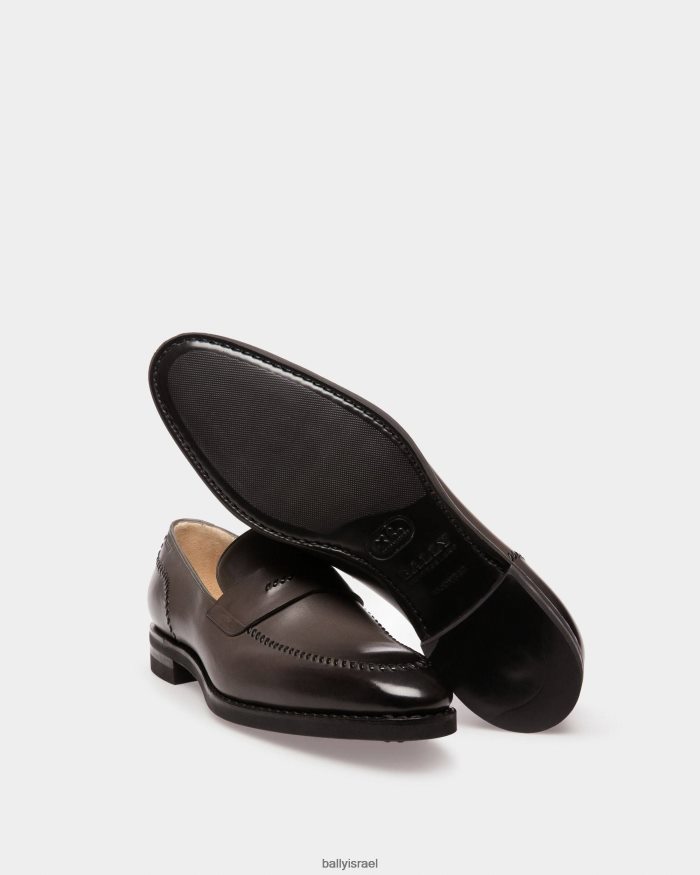 ירוק Bally מכנסי עור סקובר גברים הַנעָלָה AS12D955