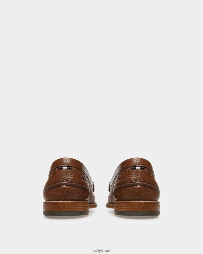 חום Bally מוקסינים מעור רון גברים הַנעָלָה AS12D956