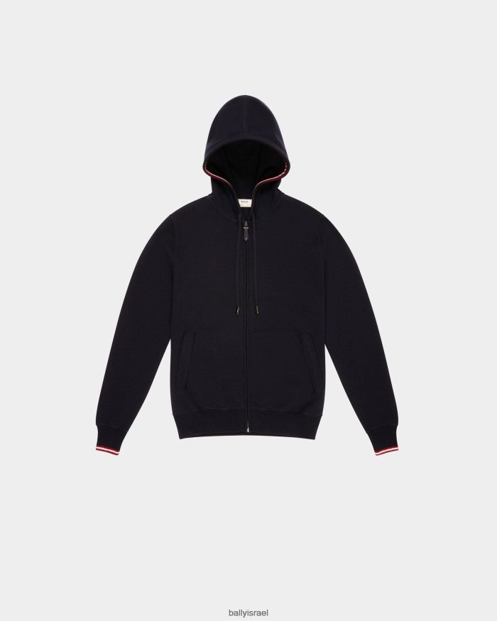 כְּחוֹל Bally סווטשירט קשמיר גברים הַלבָּשָׁה AS12D957