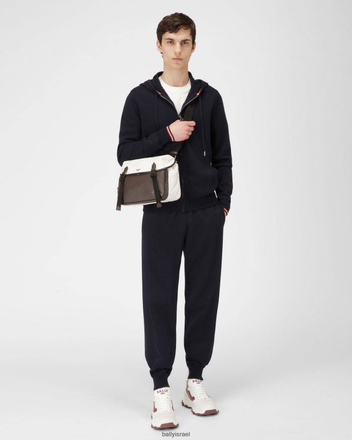 כְּחוֹל Bally סווטשירט קשמיר גברים הַלבָּשָׁה AS12D957