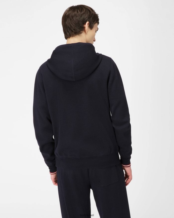 כְּחוֹל Bally סווטשירט קשמיר גברים הַלבָּשָׁה AS12D957