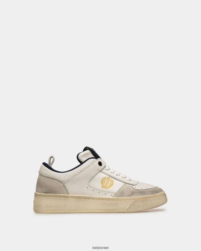 לבן Bally להעלות נעלי ספורט נשים הַנעָלָה AS12D96