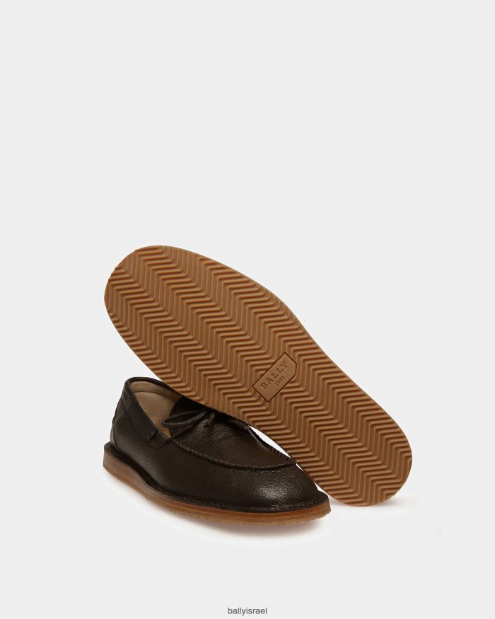 חום Bally מכנסי עור פוגר גברים הַנעָלָה AS12D971