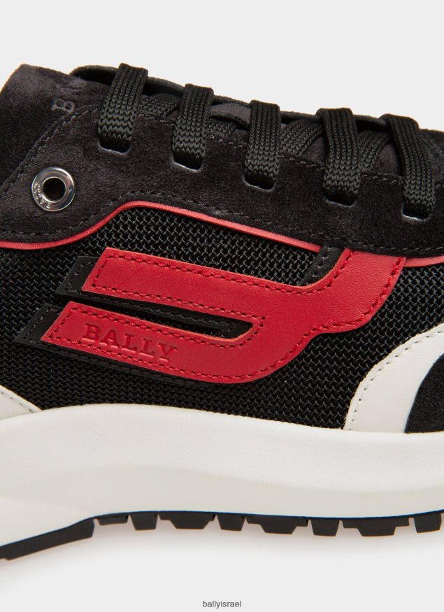 סַסגוֹנִיוּת Bally נעלי ספורט רשת מעור ועור גברים הַנעָלָה AS12D976