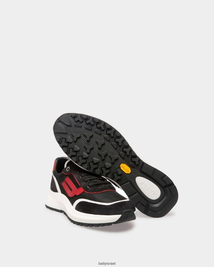 סַסגוֹנִיוּת Bally נעלי ספורט רשת מעור ועור גברים הַנעָלָה AS12D976