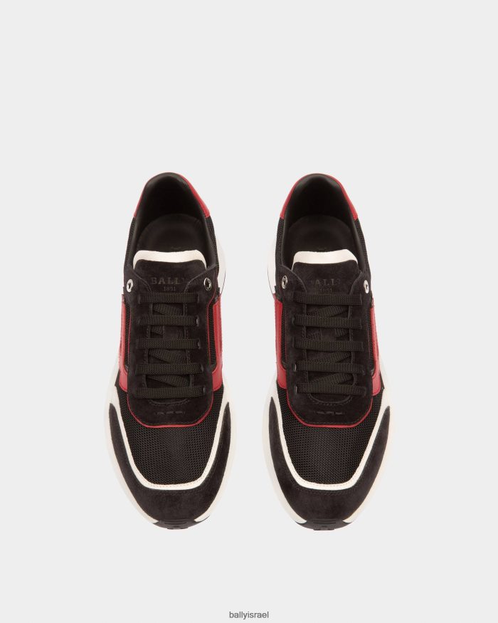 סַסגוֹנִיוּת Bally נעלי ספורט רשת מעור ועור גברים הַנעָלָה AS12D976
