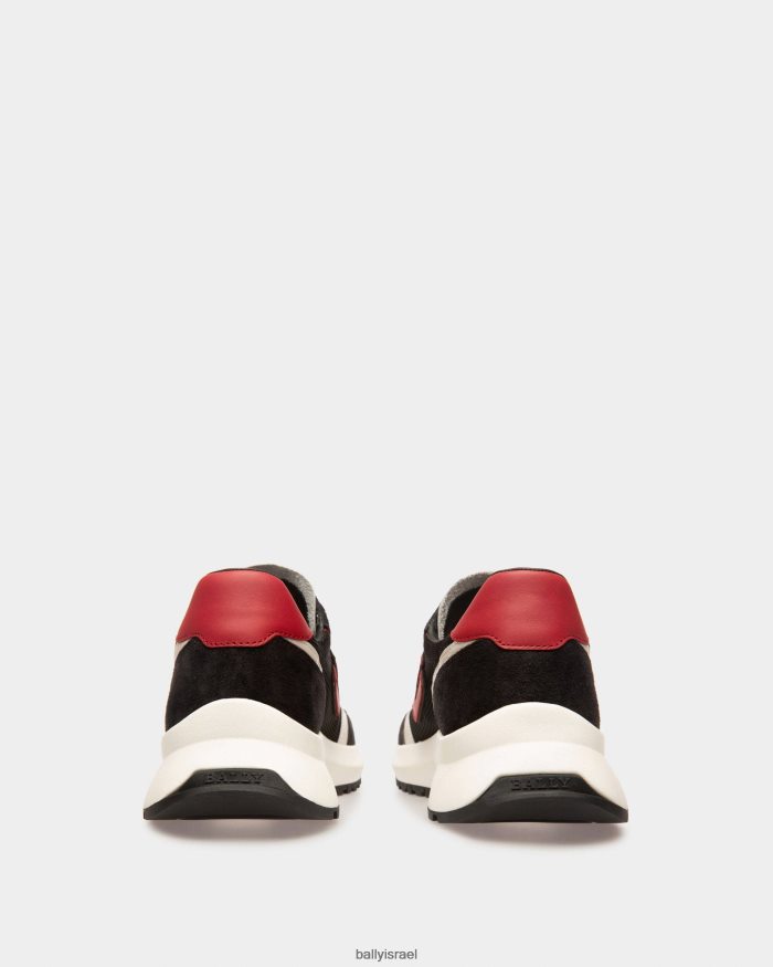 סַסגוֹנִיוּת Bally נעלי ספורט רשת מעור ועור גברים הַנעָלָה AS12D976