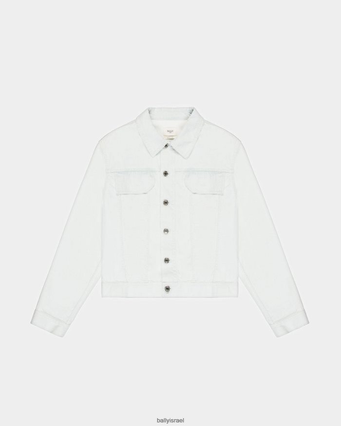 לבן Bally ז'קט ג'ינס גברים הַלבָּשָׁה AS12D987