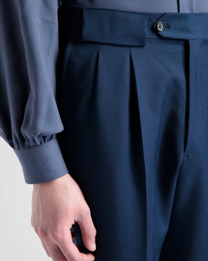 כְּחוֹל Bally מכנסיים ישרים של תערובת צמר גברים הַלבָּשָׁה AS12D990