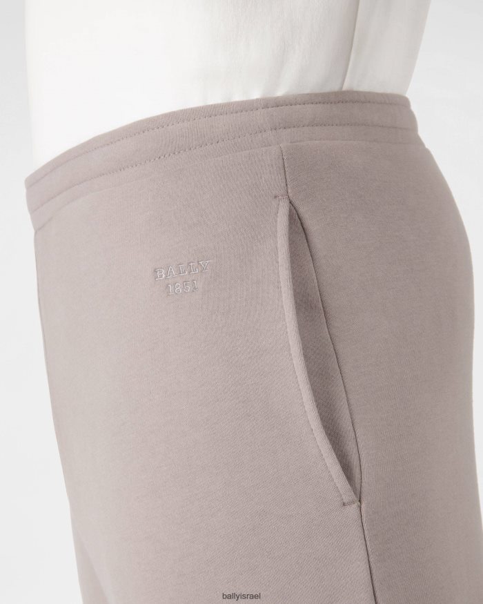 אפור Bally מכנסי כותנה אורגנית גברים הַלבָּשָׁה AS12D995