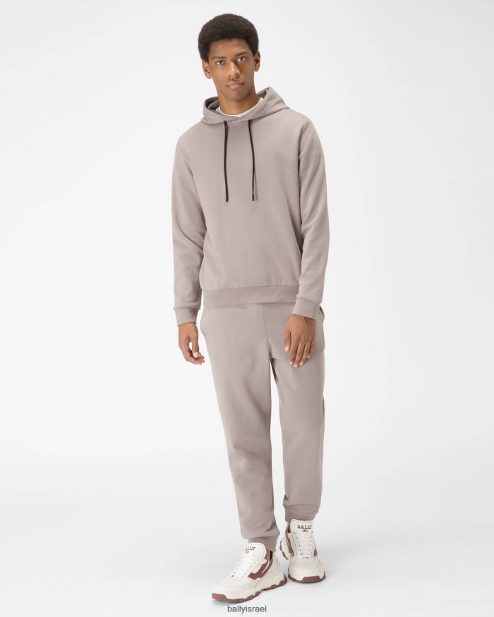 אפור Bally מכנסי כותנה אורגנית גברים הַלבָּשָׁה AS12D995