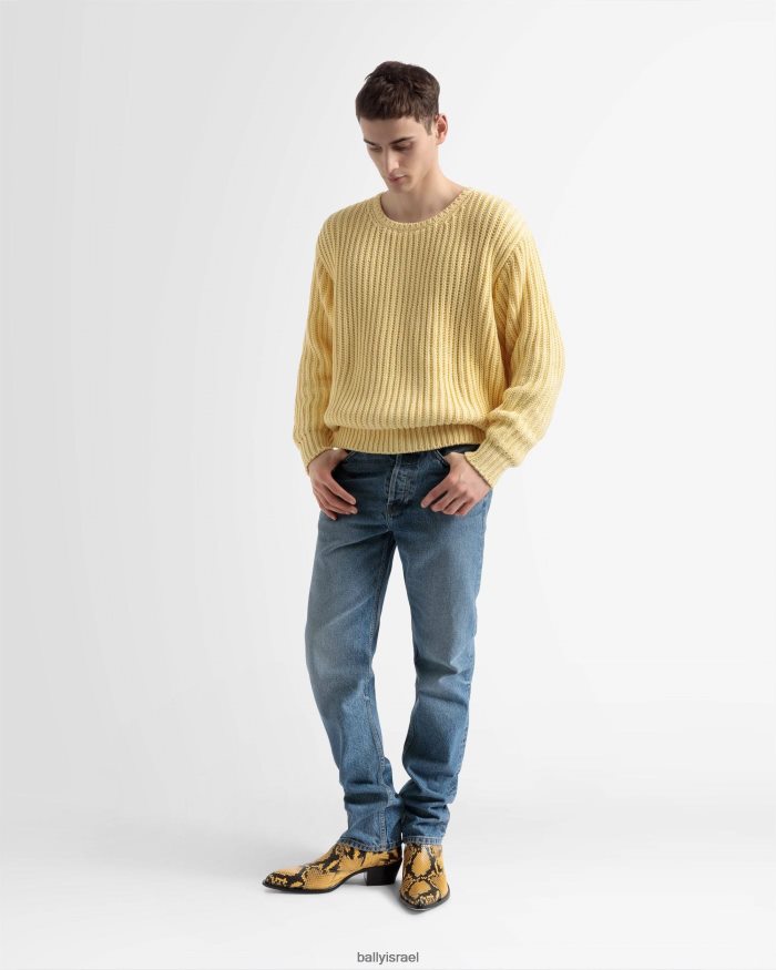 כְּחוֹל Bally ג'ינס ישר מכנסיים גברים הַלבָּשָׁה AS12D996