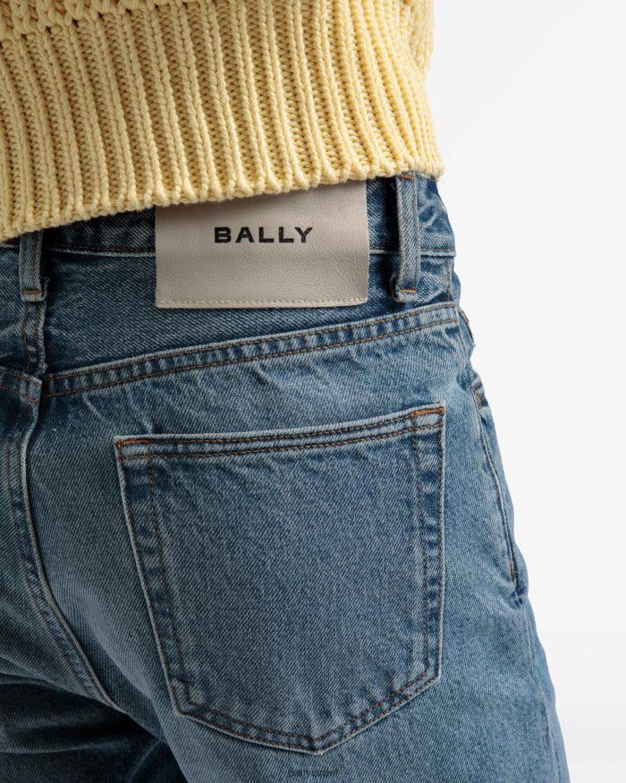 כְּחוֹל Bally ג'ינס ישר מכנסיים גברים הַלבָּשָׁה AS12D996