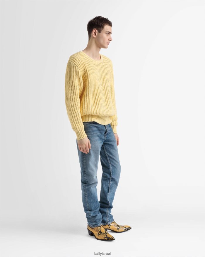 כְּחוֹל Bally ג'ינס ישר מכנסיים גברים הַלבָּשָׁה AS12D996