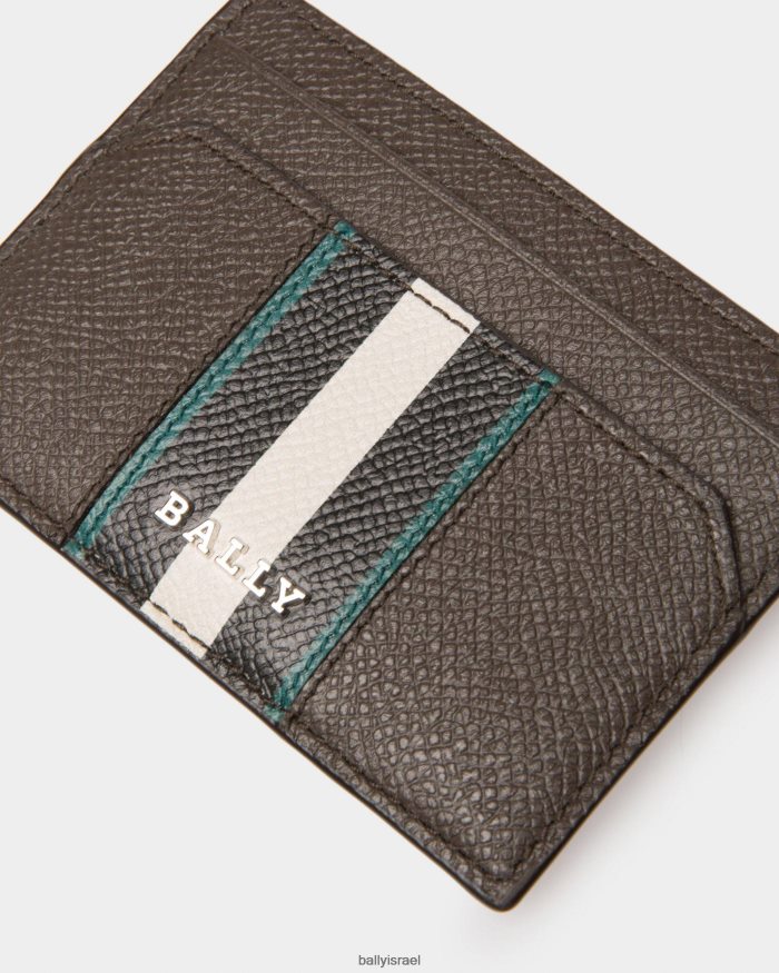 ירוק Bally מחזיק כרטיס עור Bhar גברים אביזרים AS12D909