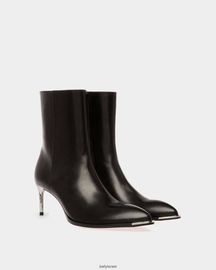 שָׁחוֹר Bally מגפי Hannika עור נשים הַנעָלָה AS12D593