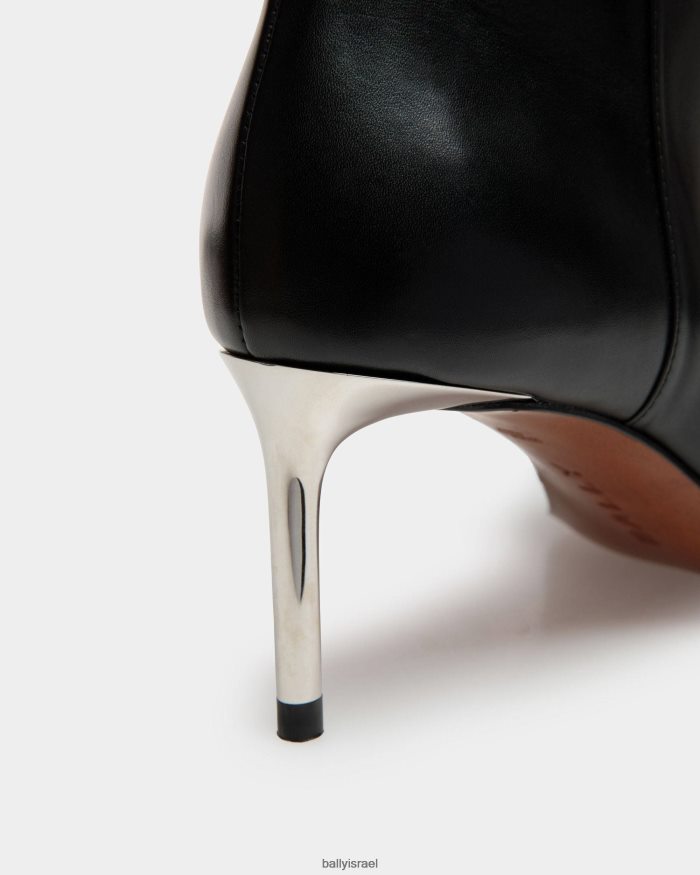 שָׁחוֹר Bally מגפי Hannika עור נשים הַנעָלָה AS12D593