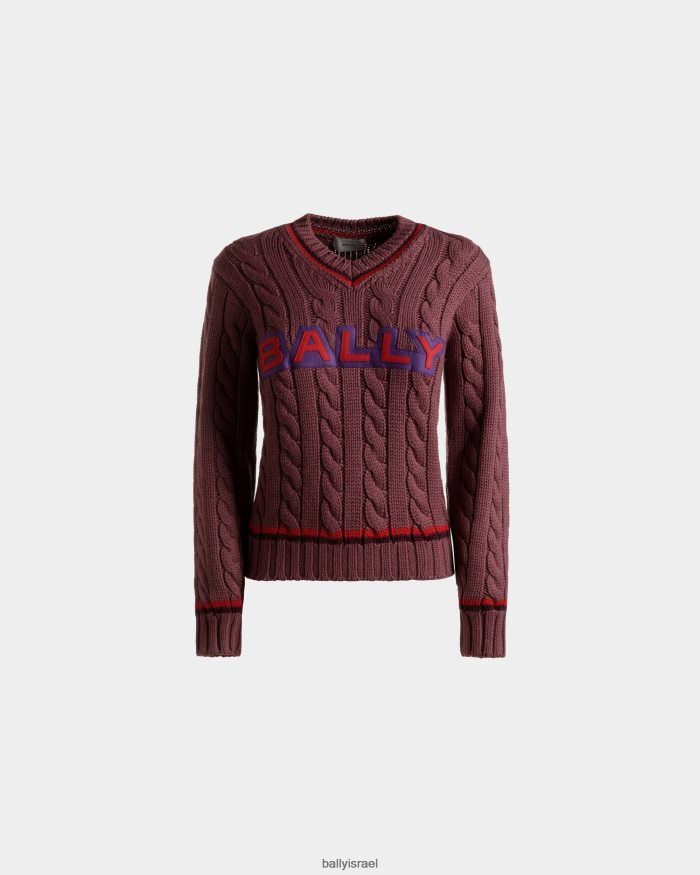 סָגוֹל Bally סוודר צווארון V נשים הַלבָּשָׁה AS12D125