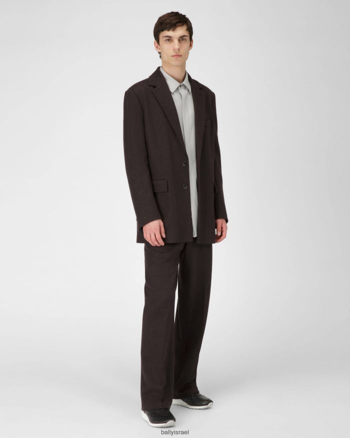 שָׁחוֹר Bally נעלי ספורט מעור asler גברים הַנעָלָה AS12D980