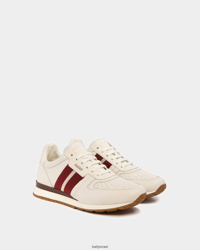 לבן Bally נעלי ספורט מעור astel גברים הַנעָלָה AS12D826