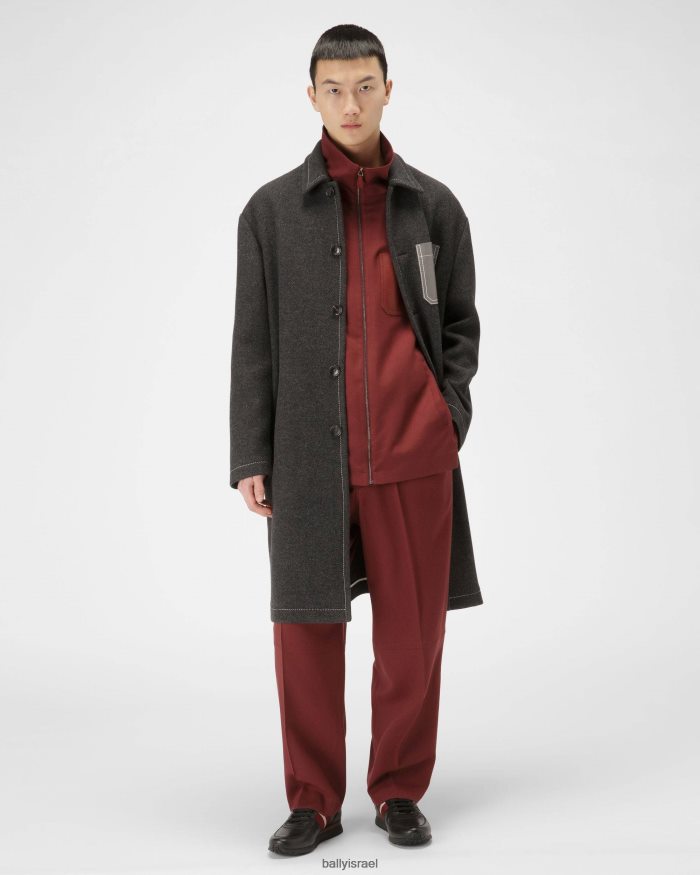 שָׁחוֹר Bally נעלי ספורט מעור astel גברים הַנעָלָה AS12D846