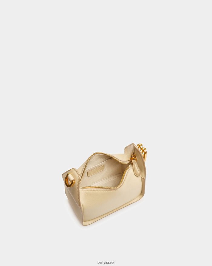 בז' Bally מיני תיק מעור b-hook xs נשים אביזרים AS12D686