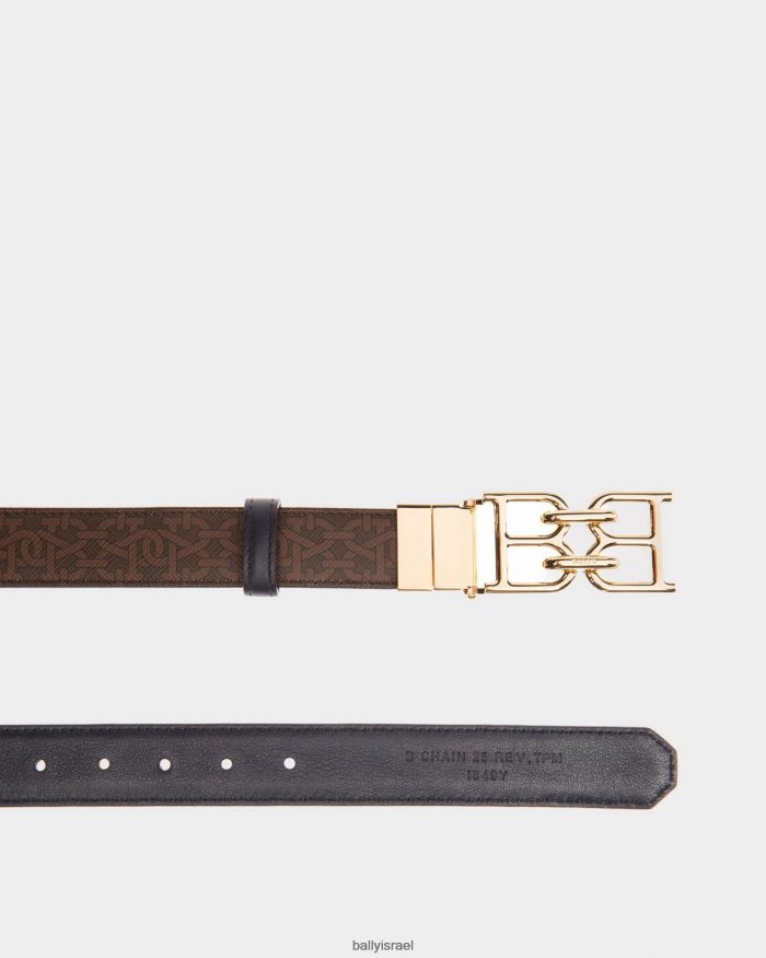 סַסגוֹנִיוּת Bally שרשרת b tpu וחגורת עור 25 מ