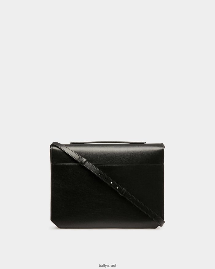 שָׁחוֹר Bally תיק עסקים banque עור גברים אביזרים AS12D341