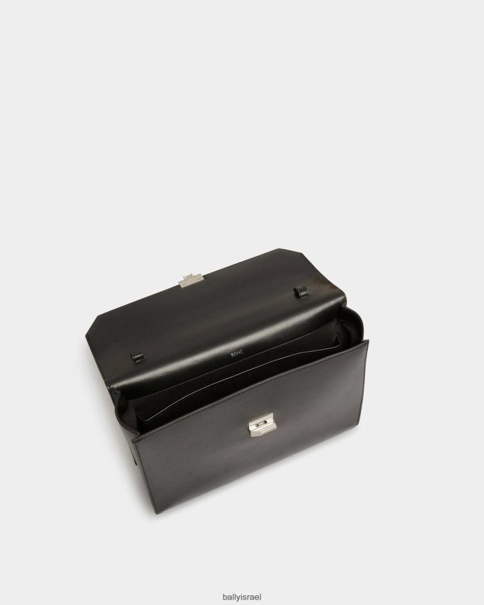 שָׁחוֹר Bally תיק עסקים banque עור גברים אביזרים AS12D341