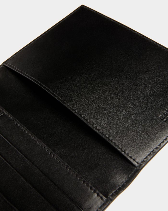 שָׁחוֹר Bally נרתיק עור לדרכון banque גברים אביזרים AS12D345