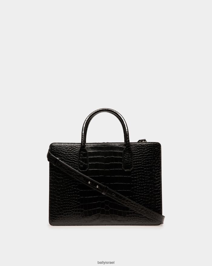 שָׁחוֹר Bally תיק עסקים banque עור גברים אביזרים AS12D794