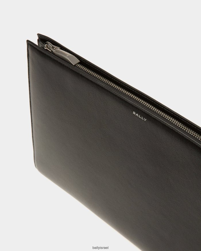 שָׁחוֹר Bally עור banque necessaire גברים אביזרים AS12D346