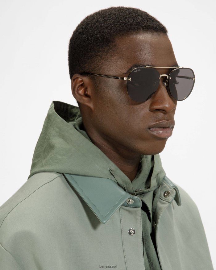 כסף Bally משקפי שמש של brad aviator גברים אביזרים AS12D431