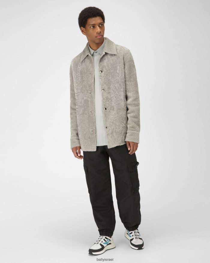 שָׁחוֹר Bally נעלי ספורט מבד damon ועור גברים הַנעָלָה AS12D977