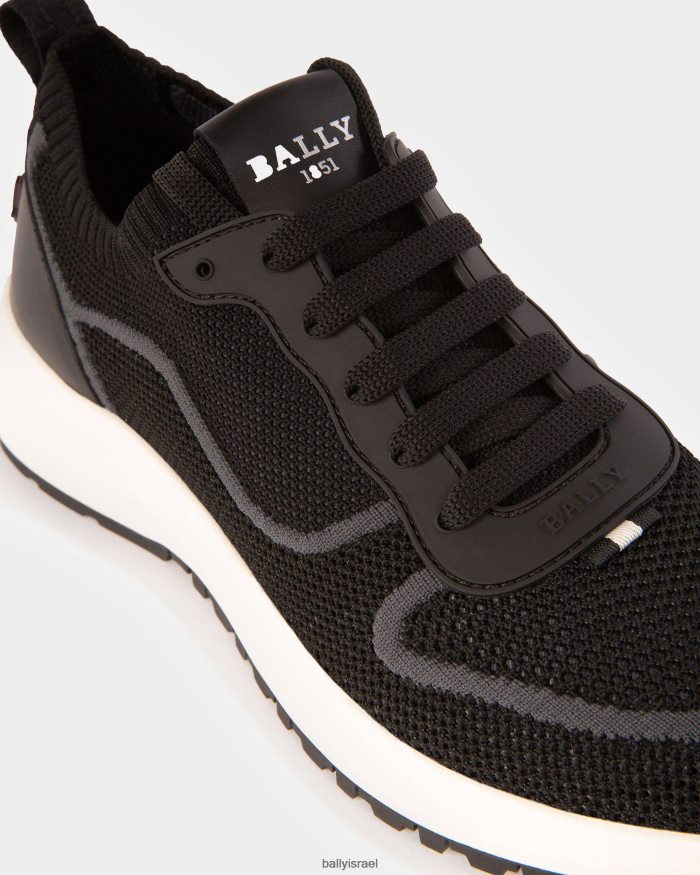 שָׁחוֹר Bally נעלי רשת davyn ועור גברים הַנעָלָה AS12D408