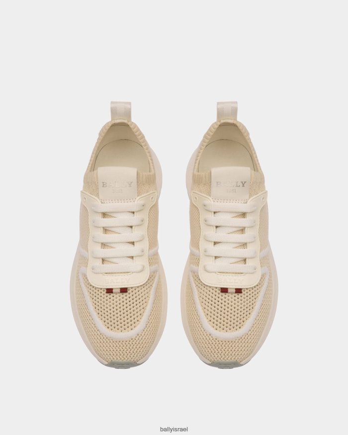 לבן Bally נעלי רשת davyn ועור נשים הַנעָלָה AS12D56