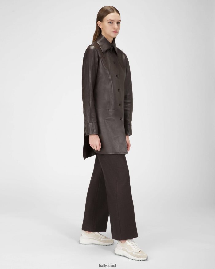 לבן Bally נעלי רשת davyn ועור נשים הַנעָלָה AS12D56