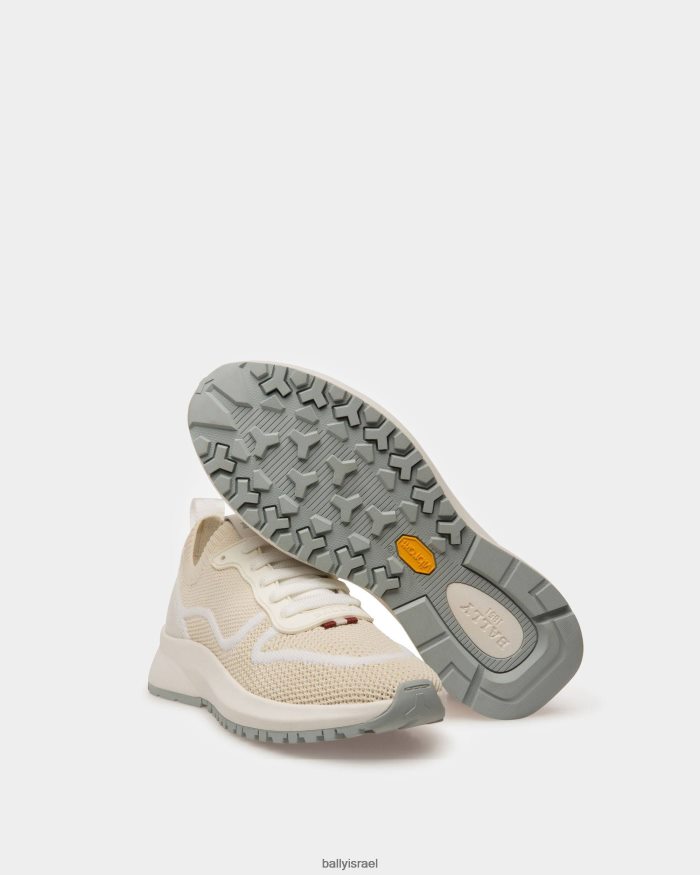 לבן Bally נעלי רשת davyn ועור נשים הַנעָלָה AS12D56