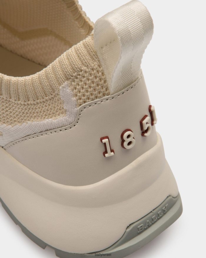 לבן Bally נעלי רשת davyn ועור נשים הַנעָלָה AS12D56