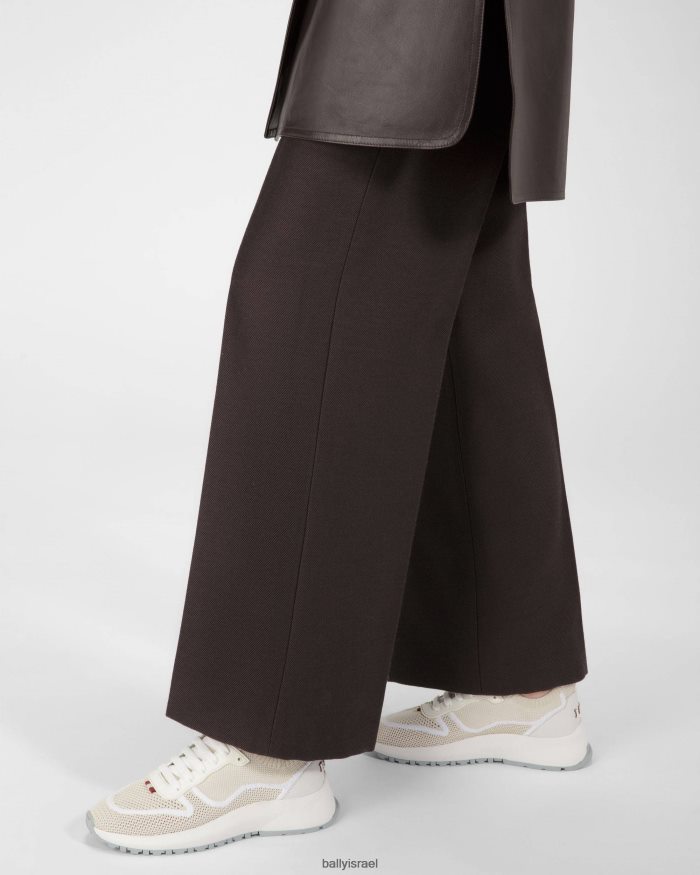 לבן Bally נעלי רשת davyn ועור נשים הַנעָלָה AS12D56