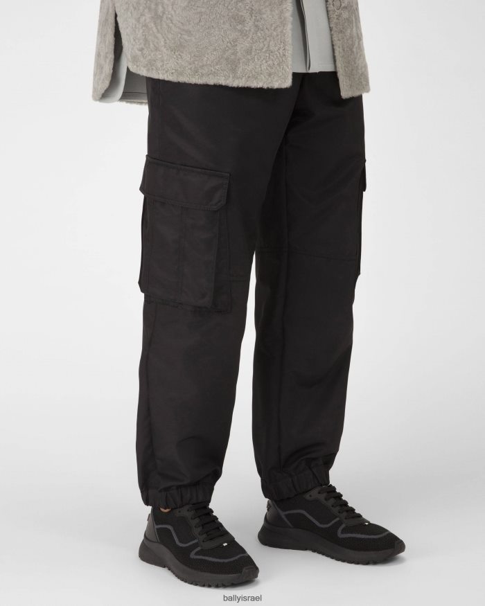 שָׁחוֹר Bally נעלי רשת davyn ועור גברים הַנעָלָה AS12D930