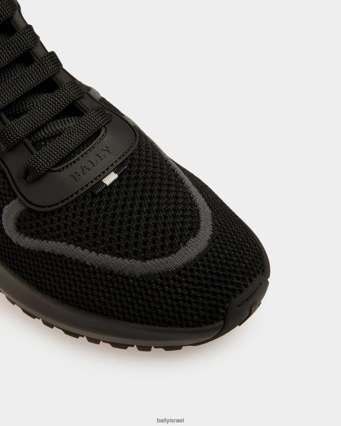 שָׁחוֹר Bally נעלי רשת davyn ועור גברים הַנעָלָה AS12D930