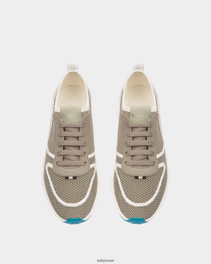 לבן Bally נעלי רשת davyn ועור גברים הַנעָלָה AS12D935