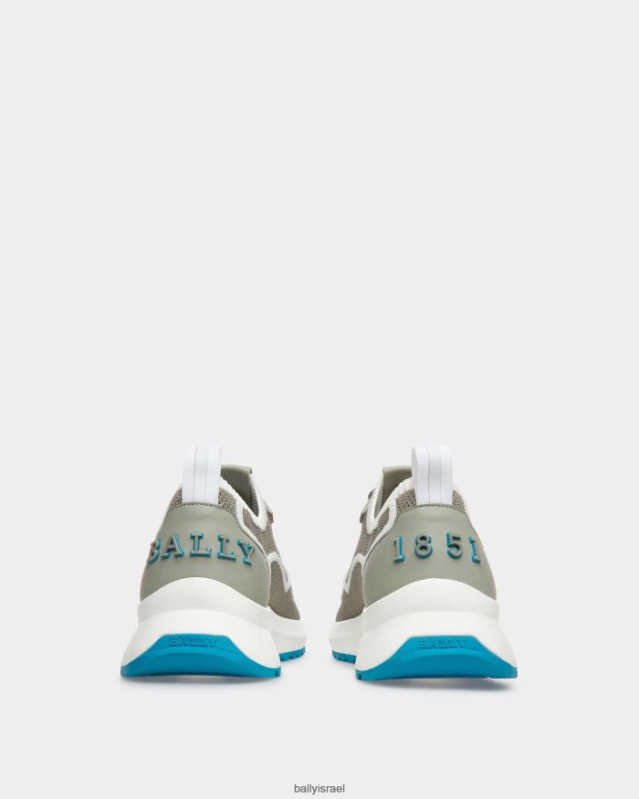 לבן Bally נעלי רשת davyn ועור גברים הַנעָלָה AS12D935